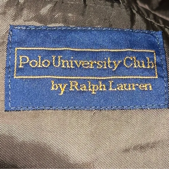Ralph Lauren Men’s Polo University Club Brown Plaid Wool Tweed 2 Button Blazer